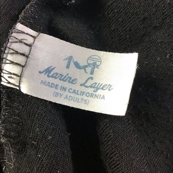 Marine Layer Charcoal Gray Double Layer Boxy Sweatshirt - Picture 9 of 9